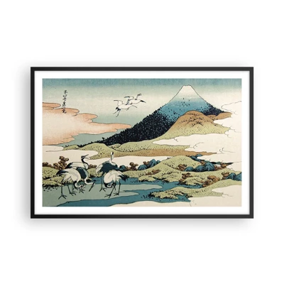 Plagát v čiernom ráme - V japonskom duchu - 91x61 cm