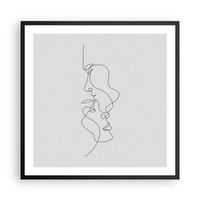 Plagát v čiernom ráme - Žiar vášnivých túžob - 60x60 cm