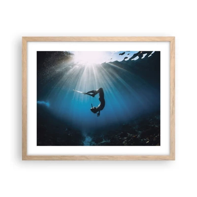 Plagát v ráme zo svetlého duba - Podvodný tanec - 50x40 cm
