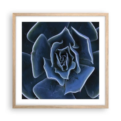 Plagát v ráme zo svetlého duba - Púštny kvet - 50x50 cm
