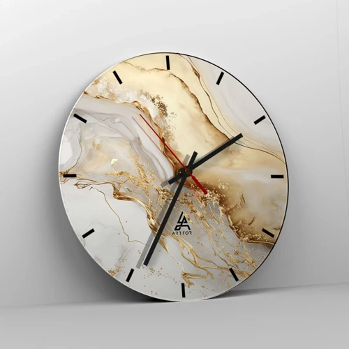 Nástenné hodiny - Abstrakcia: krása a dobro - 30x30 cm