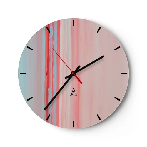 Nástenné hodiny - Abstrakcia za úsvitu - 30x30 cm