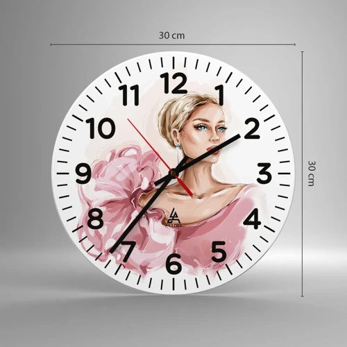 Nástenné hodiny - Ako maľovaná… - 30x30 cm