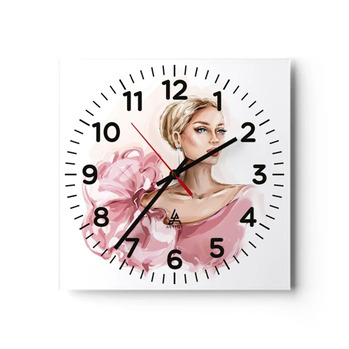 Nástenné hodiny - Ako maľovaná… - 40x40 cm