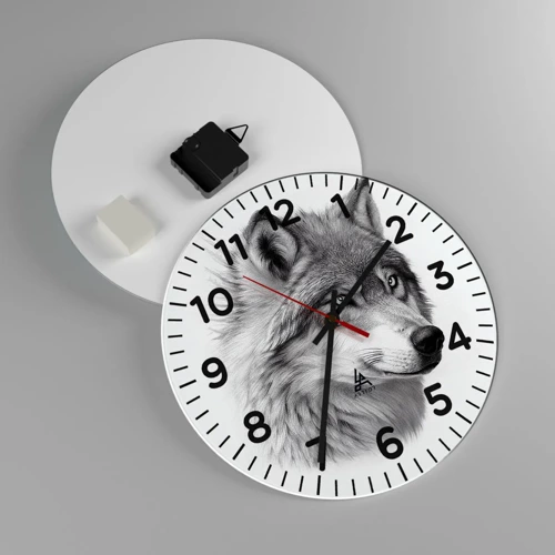 Nástenné hodiny - Alfa – bezpochyby - 30x30 cm