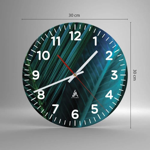 Nástenné hodiny - Anatómia zelene - 30x30 cm