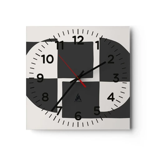 Nástenné hodiny - Antitéza – syntéza - 30x30 cm