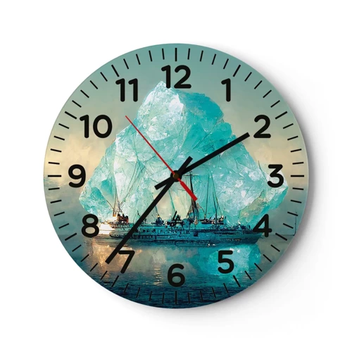 Nástenné hodiny - Arktický briliant - 40x40 cm