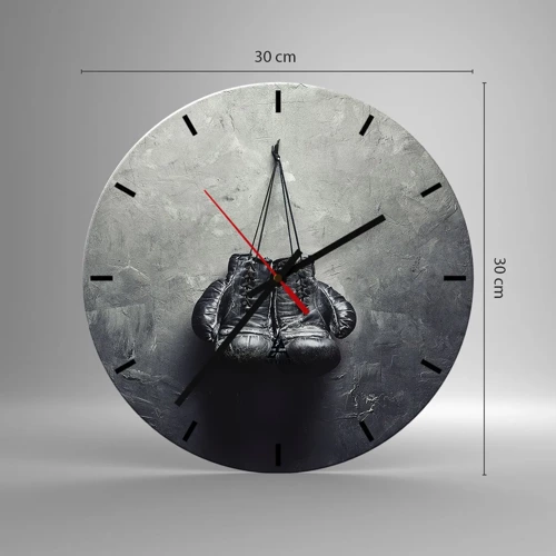 Nástenné hodiny - Čas boja a čas mieru - 30x30 cm