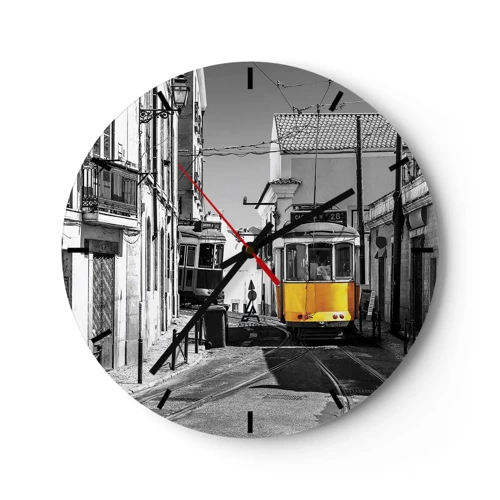 Nástenné hodiny - Duch Lisabonu - 30x30 cm
