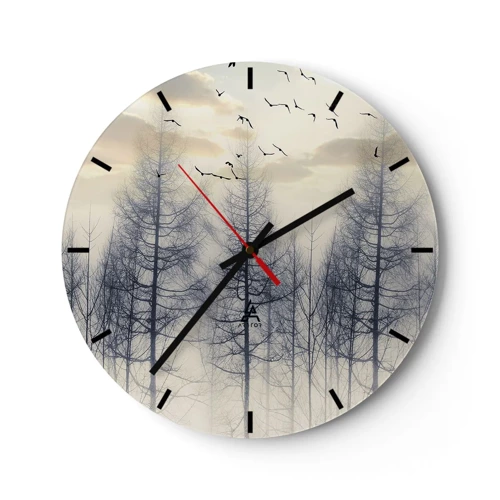 Nástenné hodiny - Duchovia lesa - 30x30 cm