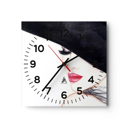 Nástenné hodiny - Elegancia a zmyselnosť - 30x30 cm