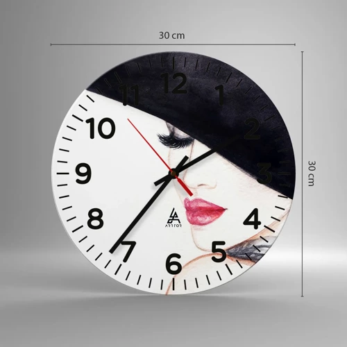 Nástenné hodiny - Elegancia a zmyselnosť - 30x30 cm