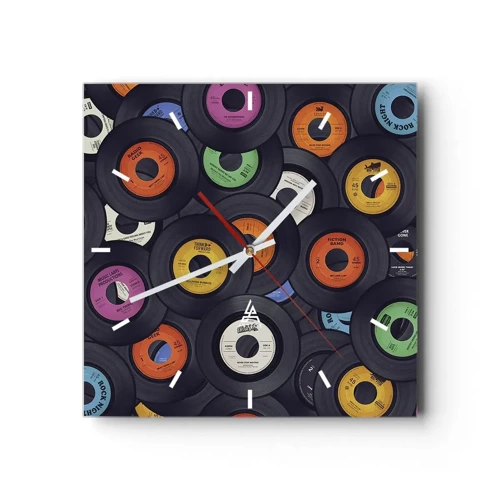 Nástenné hodiny - Farby klasiky - 30x30 cm