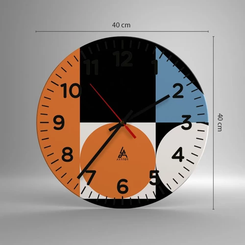 Nástenné hodiny - Figurínový systém - 40x40 cm