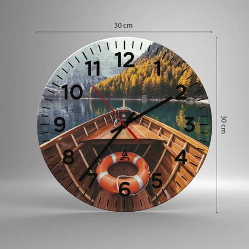 Nástenné hodiny - Horská túra - 30x30 cm