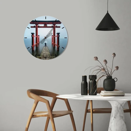 Nástenné hodiny - Japonské zamyslenie - 30x30 cm