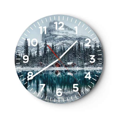 Nástenné hodiny - Kanadské útočisko - 30x30 cm