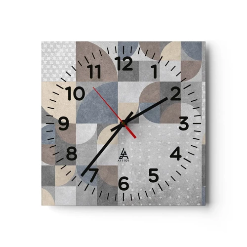 Nástenné hodiny - Keramická fantázia - 30x30 cm