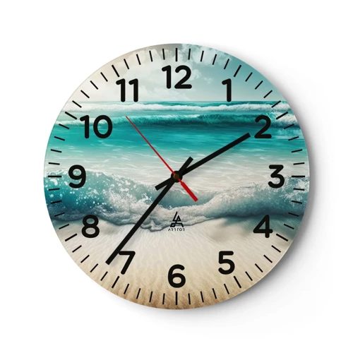 Nástenné hodiny - Kľud oceánu - 40x40 cm