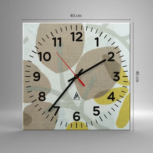 Nástenné hodiny - Kompozícia v plnom slnku - 40x40 cm