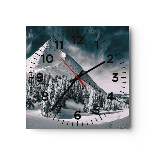 Nástenné hodiny - Krajina snehu a ľadu - 40x40 cm