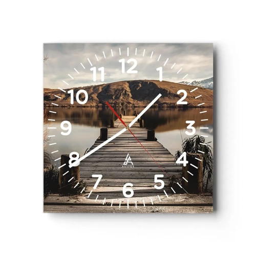 Nástenné hodiny - Krajina v tichu - 30x30 cm