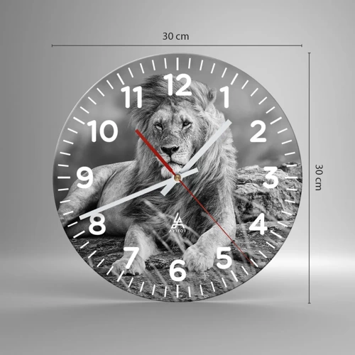Nástenné hodiny - Kráľovská siesta - 30x30 cm