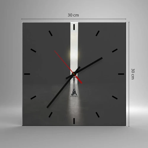 Nástenné hodiny - Krok k svetlej budúcnosti - 30x30 cm