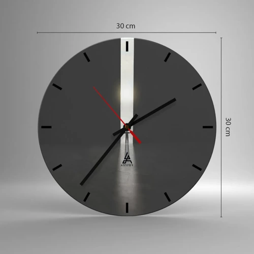 Nástenné hodiny - Krok k svetlej budúcnosti - 30x30 cm