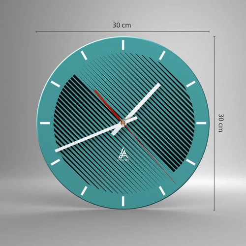 Nástenné hodiny - Kruh – geometrická variácia - 30x30 cm