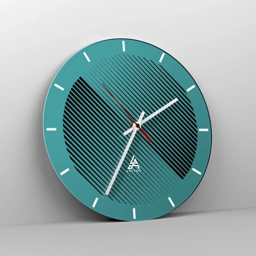 Nástenné hodiny - Kruh – geometrická variácia - 30x30 cm