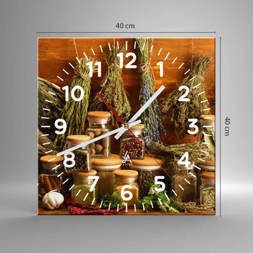 Nástenné hodiny - Kuchynské kúzla - 40x40 cm