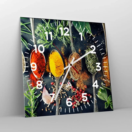 Nástenné hodiny - Kulinárska mágia - 30x30 cm