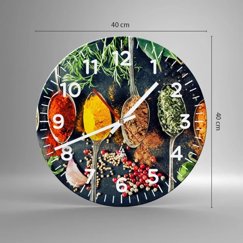 Nástenné hodiny - Kulinárska mágia - 40x40 cm