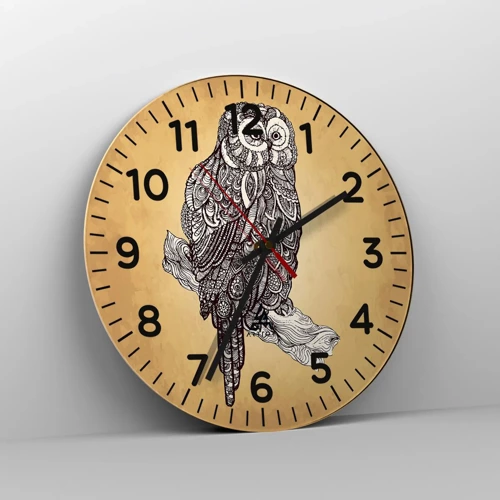 Nástenné hodiny - Majstrovské ornamenty múdrosti - 30x30 cm