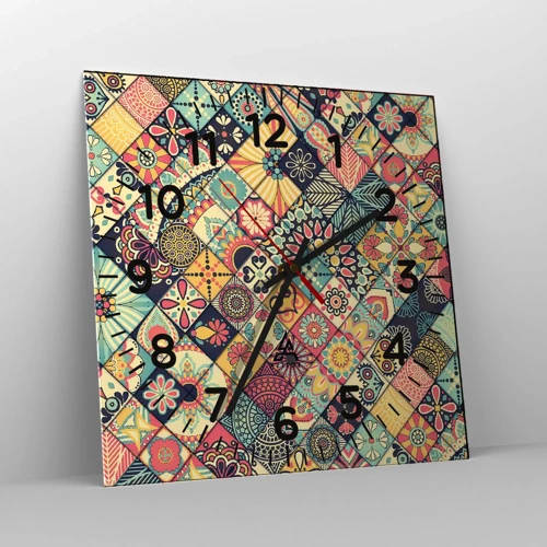 Nástenné hodiny - Marocká vízia - 30x30 cm