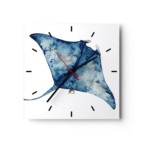 Nástenné hodiny - Modrý život - 30x30 cm