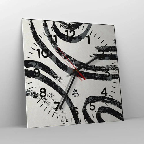 Nástenné hodiny - Napoly zastavený - 30x30 cm