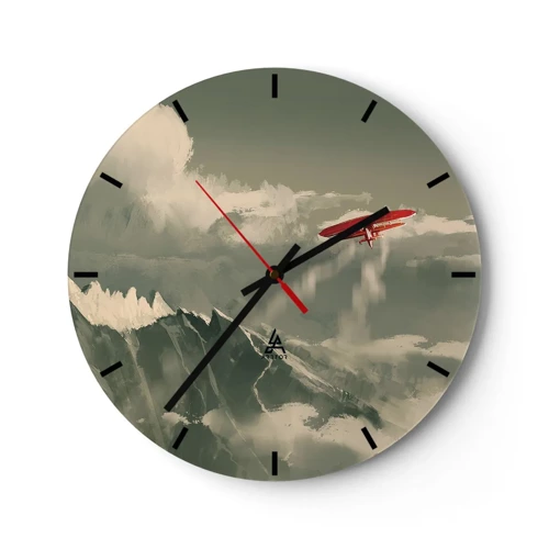Nástenné hodiny - Nebojácny priekopník - 30x30 cm