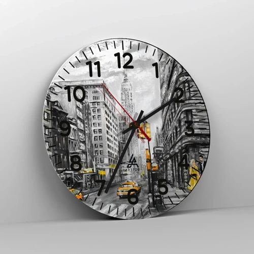 Nástenné hodiny - Newyorský príbeh - 40x40 cm