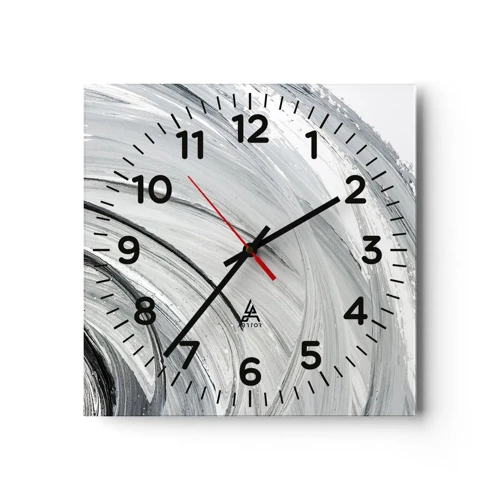 Nástenné hodiny - Orbitálna kompozícia - 30x30 cm