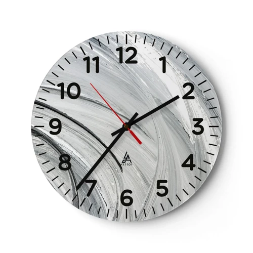 Nástenné hodiny - Orbitálna kompozícia - 30x30 cm