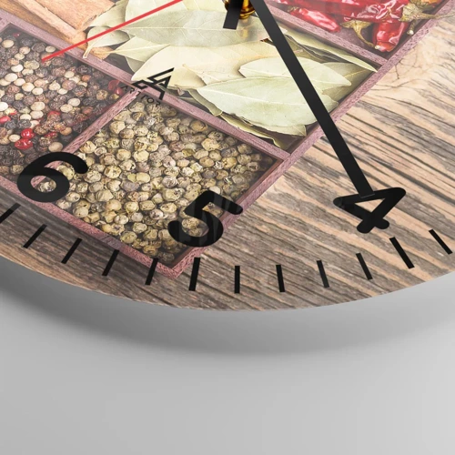 Nástenné hodiny - Poriadok tvarov, buket vôní - 30x30 cm