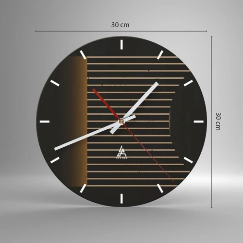 Nástenné hodiny - Preskúmať temnotu - 30x30 cm