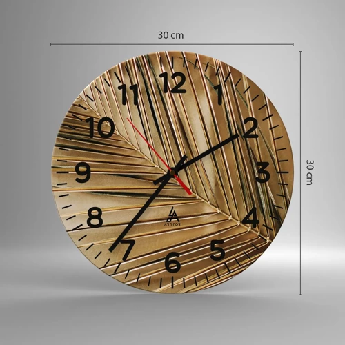 Nástenné hodiny - Prírodná kolonáda - 30x30 cm