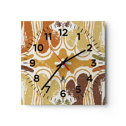 Nástenné hodiny - Sentimentálna abstrakcia - 30x30 cm