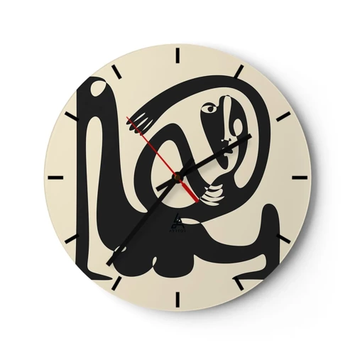 Nástenné hodiny - Skoro Picasso - 40x40 cm