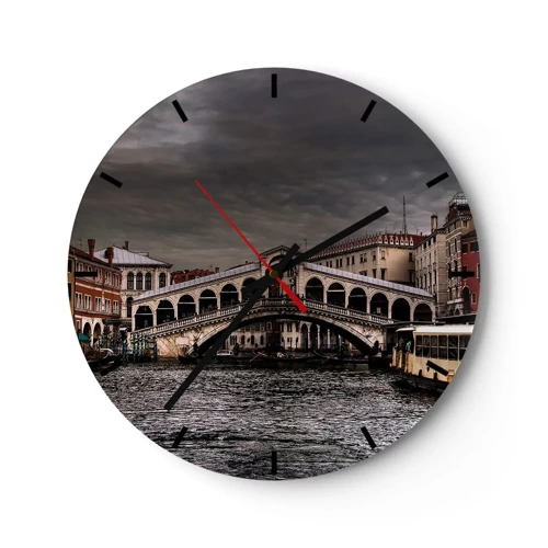 Nástenné hodiny - Sľub benátskeho večera - 30x30 cm