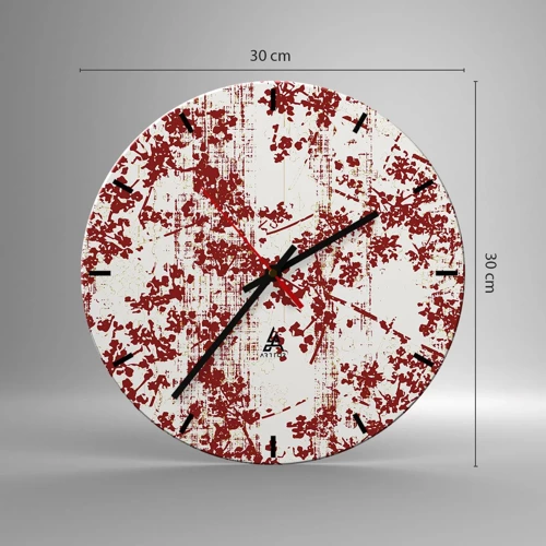 Nástenné hodiny - Staré kaliko - 30x30 cm